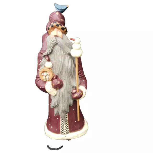 Vtg Williraye Studio Winters Wizard Figurine Primitive Folk Art Santa Woodlands