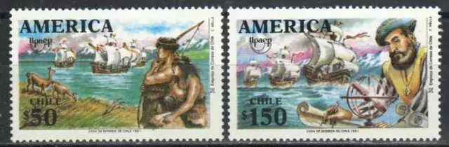 Chile Stamp 978-979  - Americas Issue