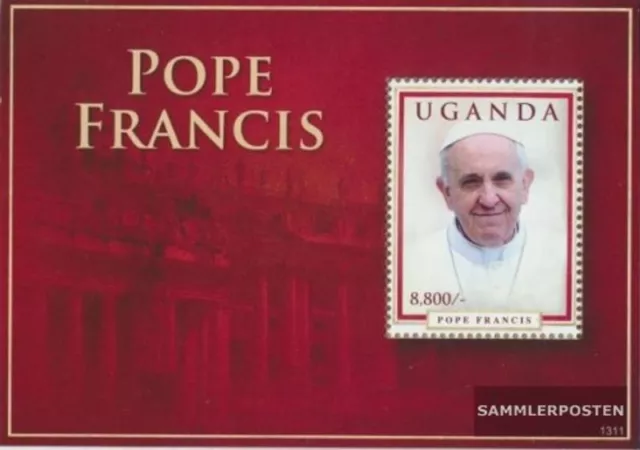 Uganda Block450 (completa edizione) MNH 2014 Papa Francesco