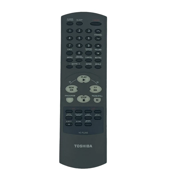 Toshiba VC-FL20S TV/VCR Combo Remote Control for MV14FL4 MV14FM4 MV20FL3 MV20FL4