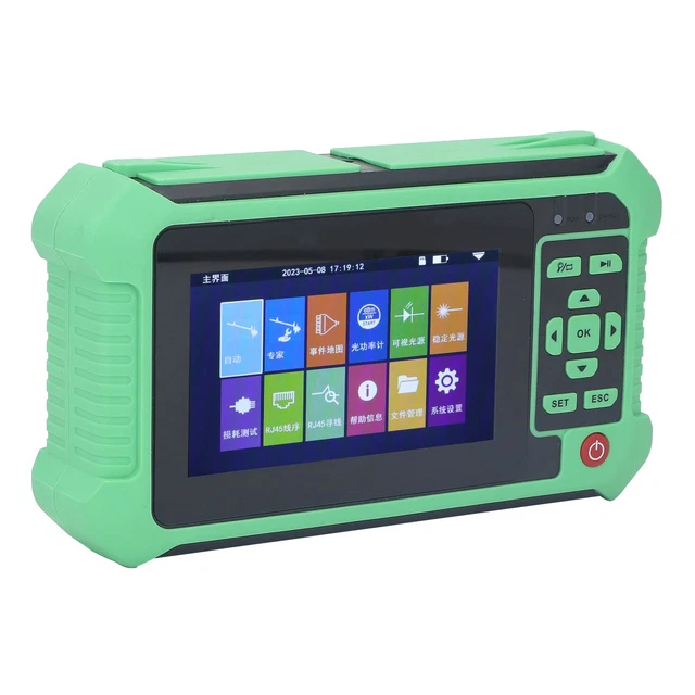 OPTICAL TIME DOMAIN Reflectometer 4.3in Touchscreen 1610nm OTDR Fiber ...