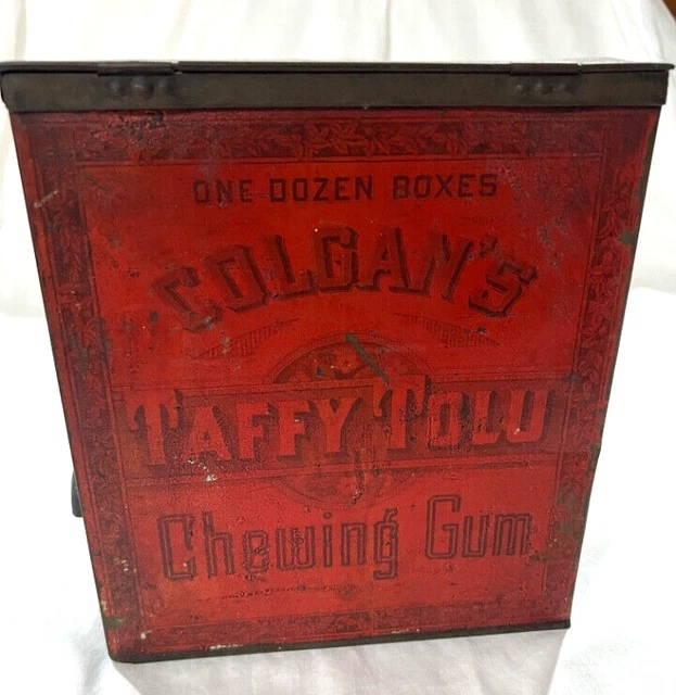 1880S COLGAN'S TAFFY Tolu Chewing Gum Tin 60.00 PicClick