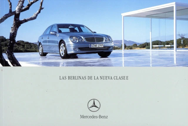Mercedes folleto Las berlinas de la nueva clase E 2002 8/02 Prospekt E-Klasse