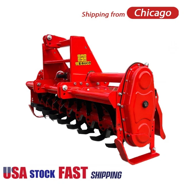 Heavy Duty Rotary Tiller 3 Point Hitch Tractor Gear Drive Tractor Tilling Mach