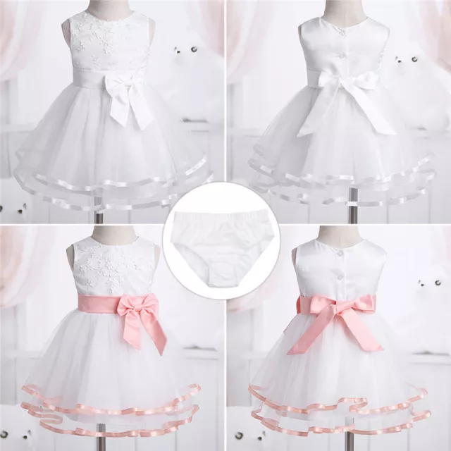 Neugeborener Tüll Taufen Baby Prinzessin Mädchen Kleid Hochzeit Taufe Kinder Kleidung 2