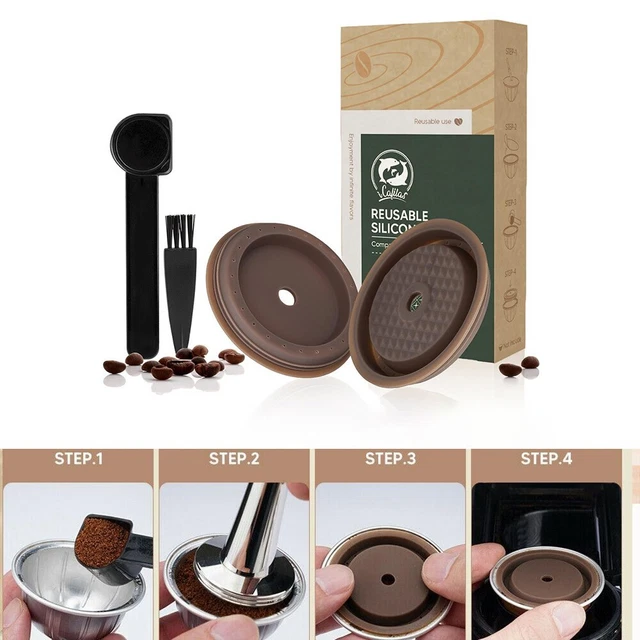Contenitori a capsule di alta qualità utensili da forno modello caffè marrone capsule riempite