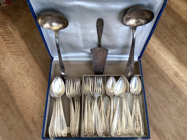 Coffret De 6 Cuillères à Café En Métal Argenté – Cailar Bayard – Vintage