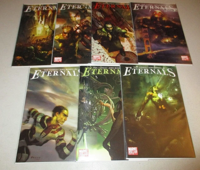 Eternals #1-7 (Complete 2006 Marvel series) Neil Gaiman, Lot set run 1 2 3 4 5 6