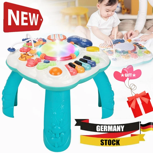 Musik Aktivität Tisch Baby Spielzeug, geeignet Ab 1 Jahr Mit Musik und Licht DE