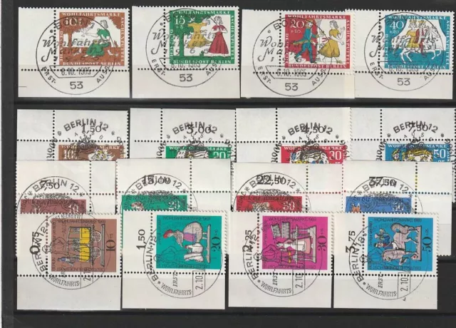 ALLEMAGNE BERLIN lot timbres OBLITERES 1965/1969 SERIE BON ETAT