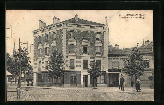 CPA Alfortville, 1906 Victor-Hugo Crossroads