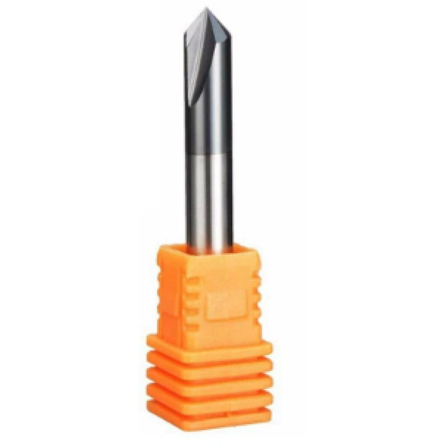 Materiales prácticamente más duros fresadora de fibra CNC fresadora metal duro macizo tipo V