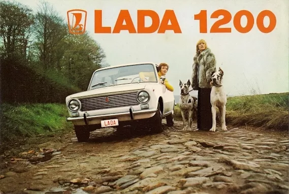 Lada 1200 Saloon Early 1970s Dutch Market Foldout Sales Brochure