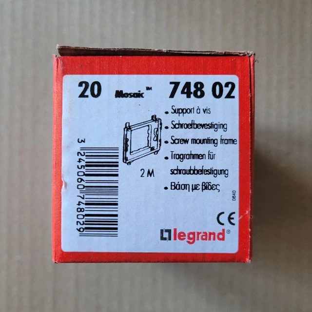 1 Interrupteur 1 module Blanc MOSAIC 45 Legrand réf 740 00 ou 740 00
