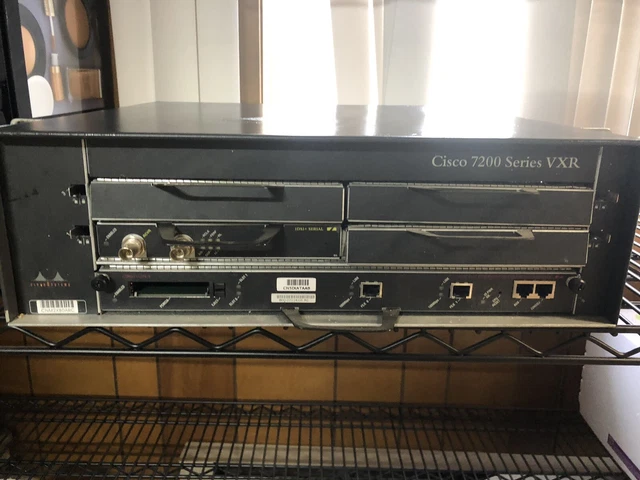 Cisco 7206VXR 6-Slot Chassis 7200 Series Cisco7206VXR UNTESTED FOR PARTS