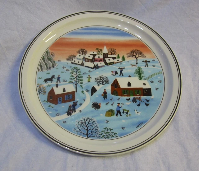 Villeroy & Boch Design Naif Laplau 23cm Plate The Four Seasons - No 4 Winter