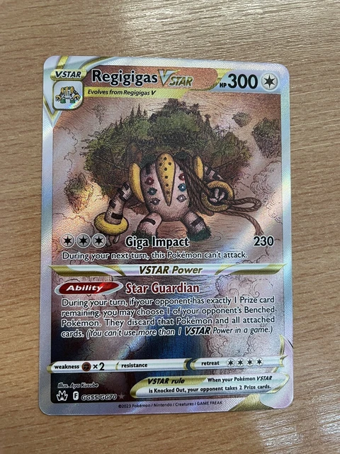 Pokémon TCG Regigigas VSTAR Crown Zenith: Galarian Gallery GG55/GG70 Holo Ultra