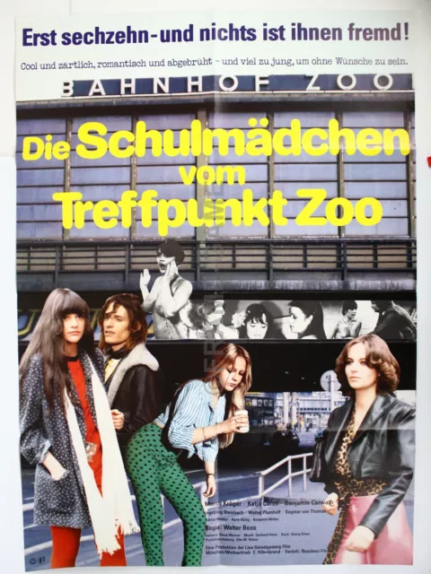 Original Filmposter Filmplakat A1 die Schulmädchen vom Treffpunkt Zoo
