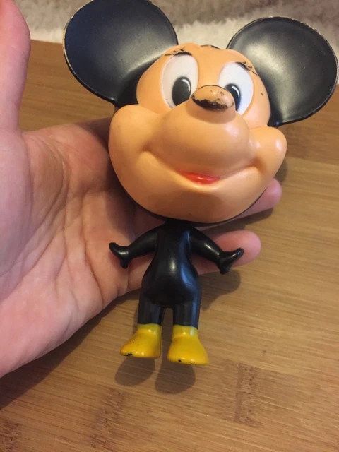 Vintage Walt Disney Plastic Burbank Toys Figure Minnie Mickey Mouse Talking Doll 3