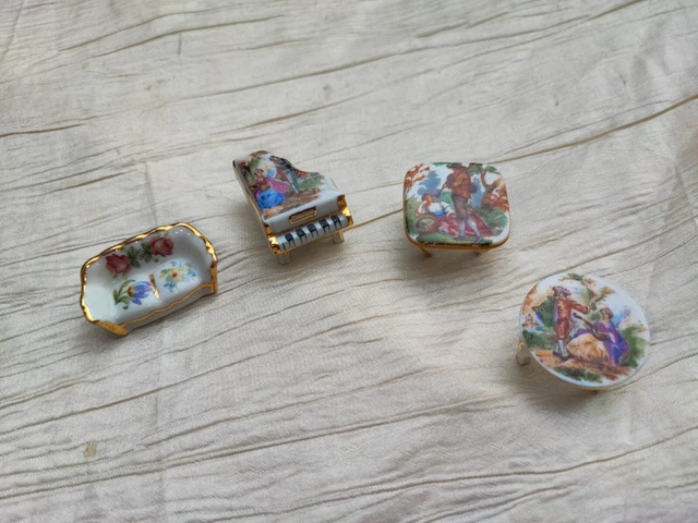 Violon Miniature Vintage Porcelaine de LIMOGES