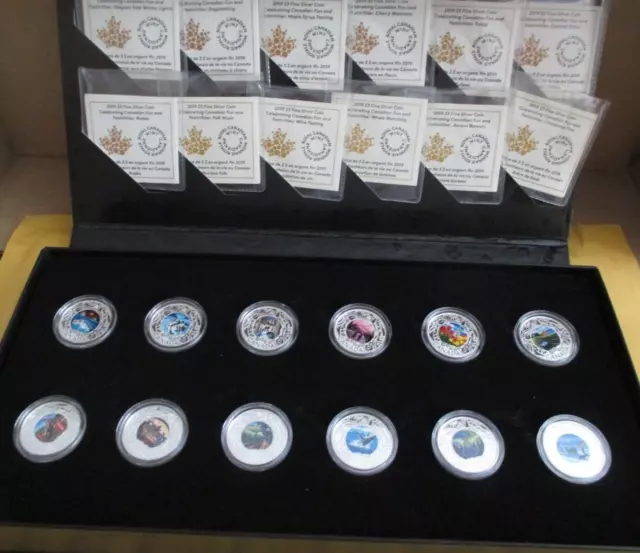 2019 RCM Fine Silver 12 x $3 Coin Set - Celebrating Canadian Fun and Festivities