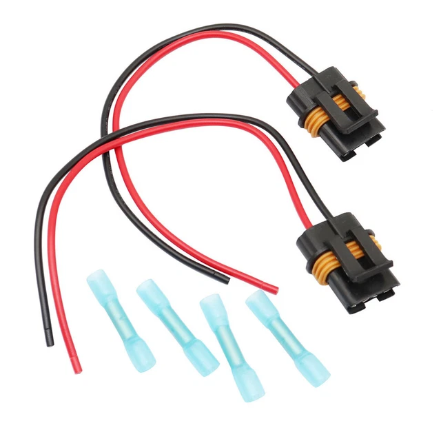 2x For Corvette Camaro TPI LT1 LS1 LS6 Fan Cooling Connector Pigtail Harness QR