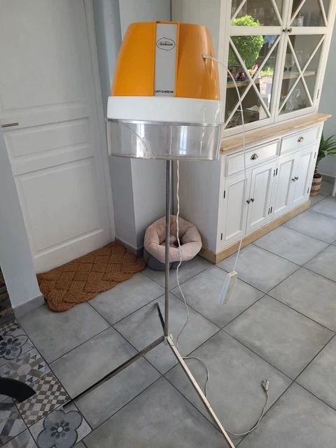 Lot De 2 Sèche-cheveux Vintage Années 70 - Moulinex Orange Et Rose - 400W - France