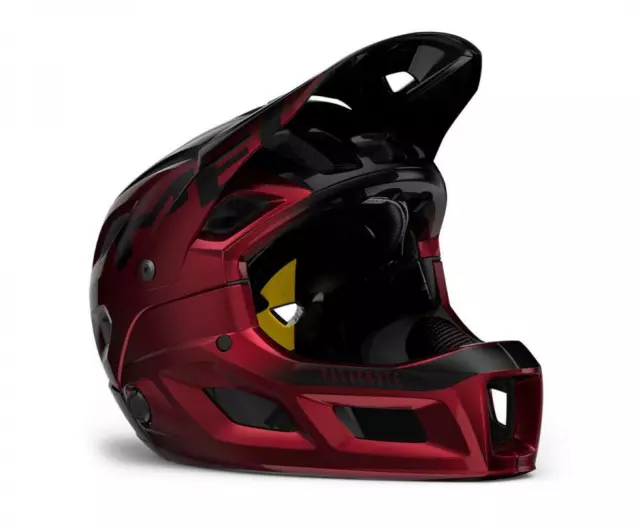 CASCO MET Parachute MCR MIPS ROSSO NERO METALLIZZATO LUCIDO