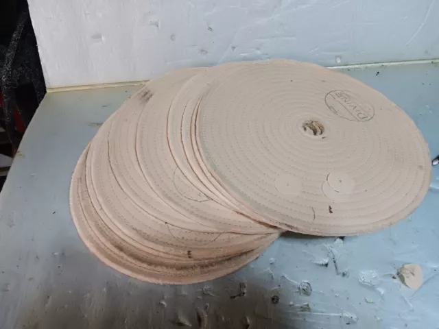 DIVINE BROTHERS 12" Diameter 1/4" Thick Spiral Sewn Buffing Polishing Wheels 10p