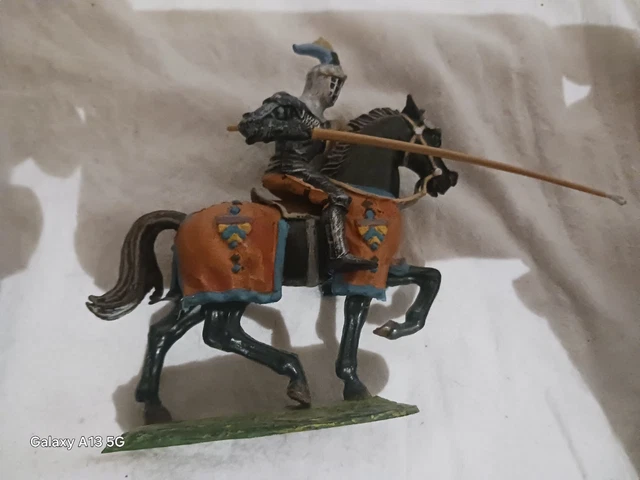 Starlux, Elastolin, 2 Figuren Des Ritter Sir Ivanhoe Und 1 Wikinger