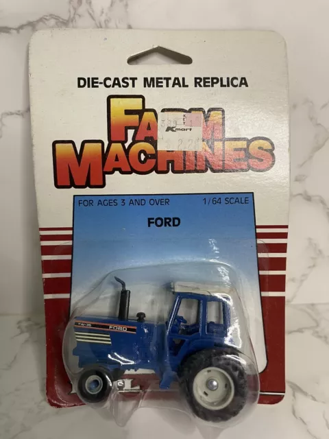 VTG 1986 ERTL Replica Farm Machines Ford Tractor Blue New Die Cast Metal NIP