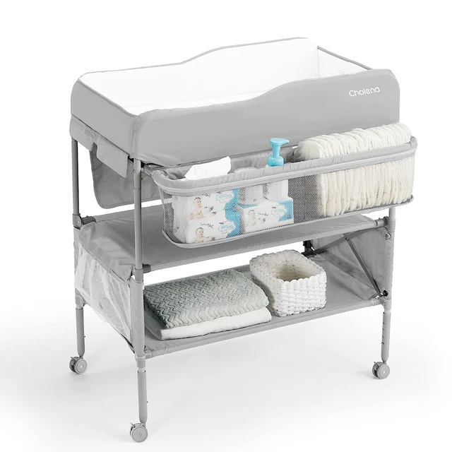 ​Cholena ‎B-211 Baby Changing Table Portable Adjustable Changing Station Gray