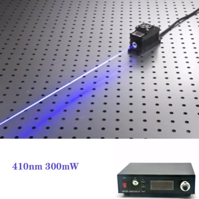 410nm 300mW Blue Laser Dot Module +TTL/Analog +TEC +Adjustable Power