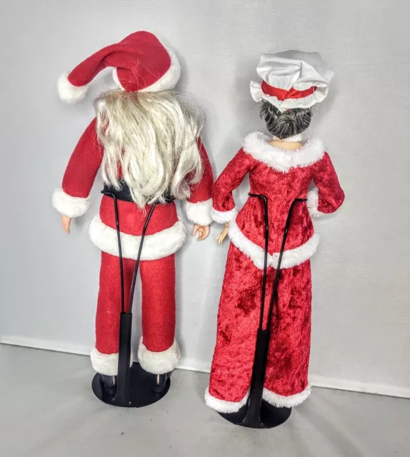 OOAK #2 Santa & Mrs. Claus Barbie Doll Susan B. Anthony Holiday Christmas Decor 3