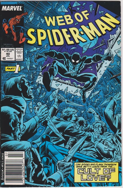 Web of Spider-Man #40 Vol. 1 (1985-1998, 2012)Marvel Comics,High Grade,Newsstand