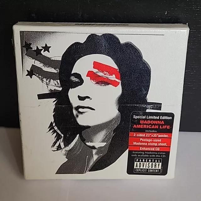 Madonna American Life CD Special Limited Edition Box / Poster Stickers 2003  New