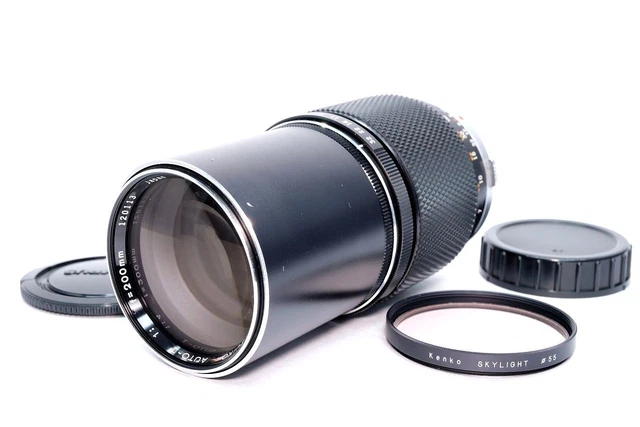 [N Mint ] Olympus Om-System Zuiko Auto-T 200mm F/4 Téléphoto Mf Objectif Japon