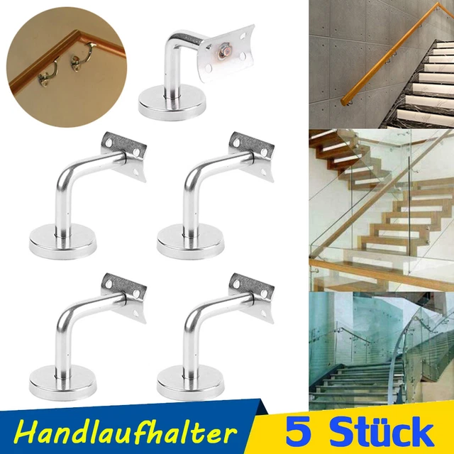 5 pezzi supporto corrimano in acciaio inox supporto corrimano supporto a parete ringhiera tubo