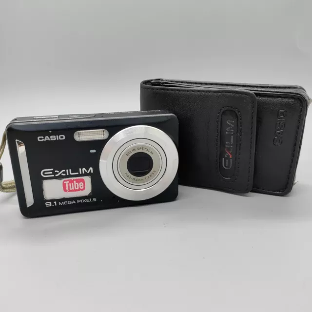 Casio Exilim EX-Z19 9.1MP Compact Digital Camera Black Tested