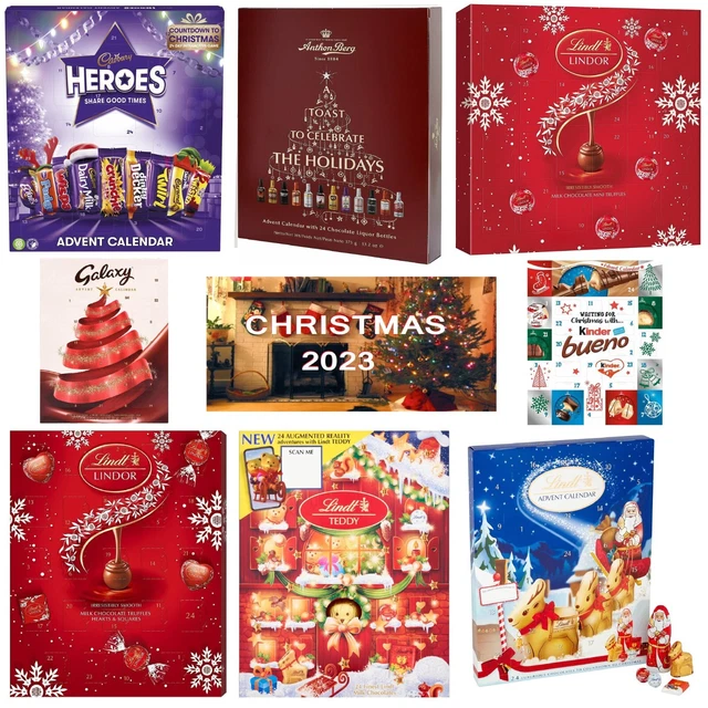 CHOCOLATE ADVENT CALENDAR Christmas 2023 Lindt Lindor Teddy Cadbury