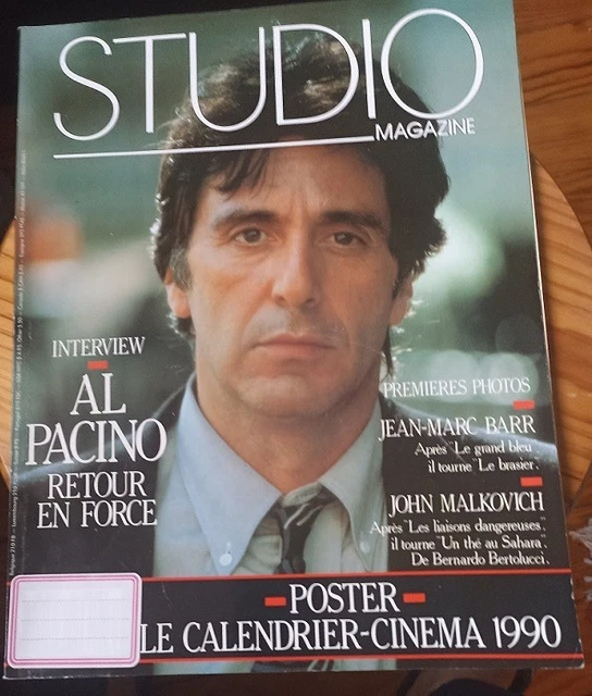 First Studio Magazine MAGAZINE STUDIO DECEMBRE 1989 Al Pacino N°33 EUR 7,99 - PicClick FR