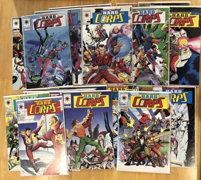 The Hard Corps, #1-20,23,24,28 (23 Issue Lot) Valiant Comics #1 Jim Lee Cover