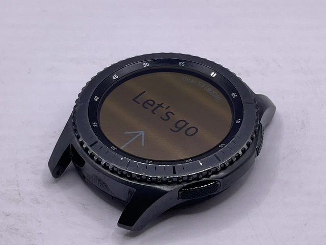 Samsung Gear S3 Frontier 46mm R760 Bluetooth Smartwatch Black GREAT 2524