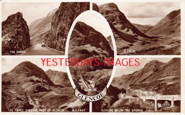 Glen Coe Argyll Multiview Postcard (D176)