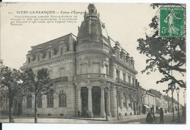 CPA-51 - postcard - Vitry-le-François - savings bank