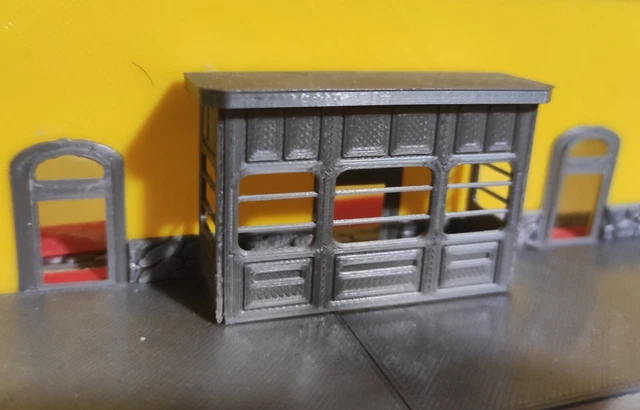 Cabina di blocco scala 1/87  plastici ferroviario h0 per stazioni ferroviarie