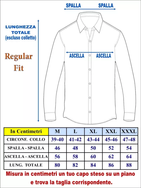 Camicia uomo manica lunga collo italiano RIONERO YACHTING 9 colori M L XL XXL 3X 2