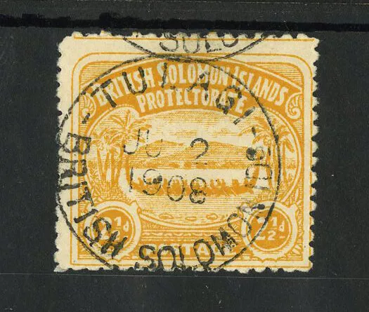 M6059 British Solomon Islands/Solomon islands 1907 SG4 - 2 1/2d orange yellow