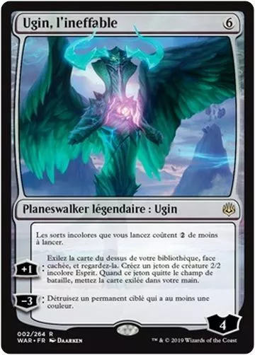 MTG Magic WAR - Ugin, the Ineffable/Ugin, l'ineffable, French/VF