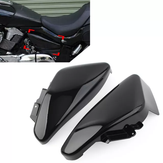 Battery Fairing Side Cover Glossy Black Fit Suzuki M109R M1800R VZR1800 2006-22